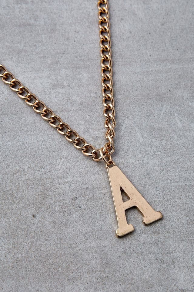 Collar colgante de letras #1