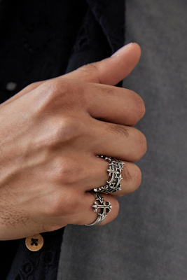 Cross Rings 2-Pack | Urban Outfitters UK