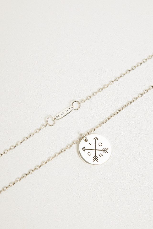 Icon Brand Take Aim Silver Necklace #1