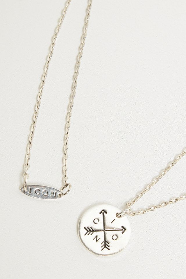 Icon Brand Take Aim Silver Necklace #2