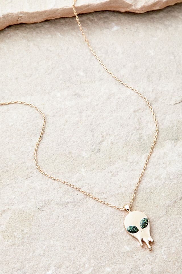 Melting Alien Icon Necklace  #1