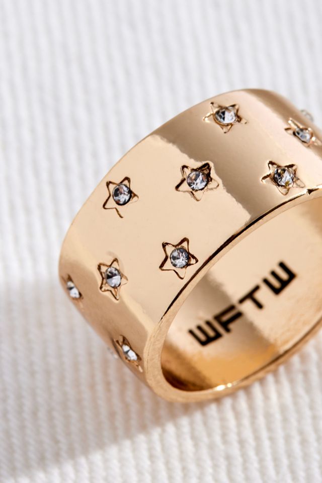Icon Crystal Star Band Ring | Urban Outfitters UK