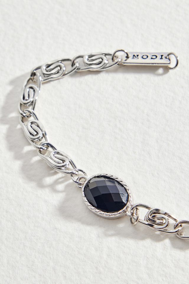 Icon Brand Silver Oval Bracelet #1