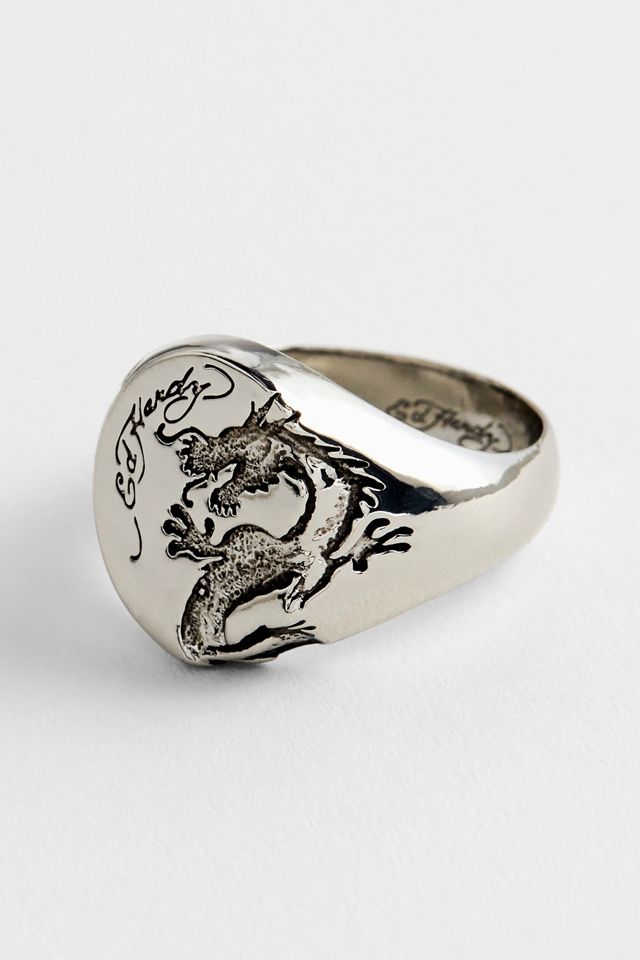 Ed Hardy Dragon Signet Ring #1