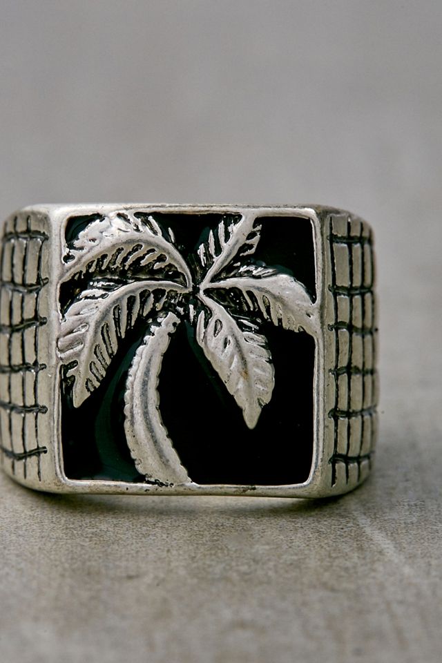 Icon Rectangle Palm Signet Ring