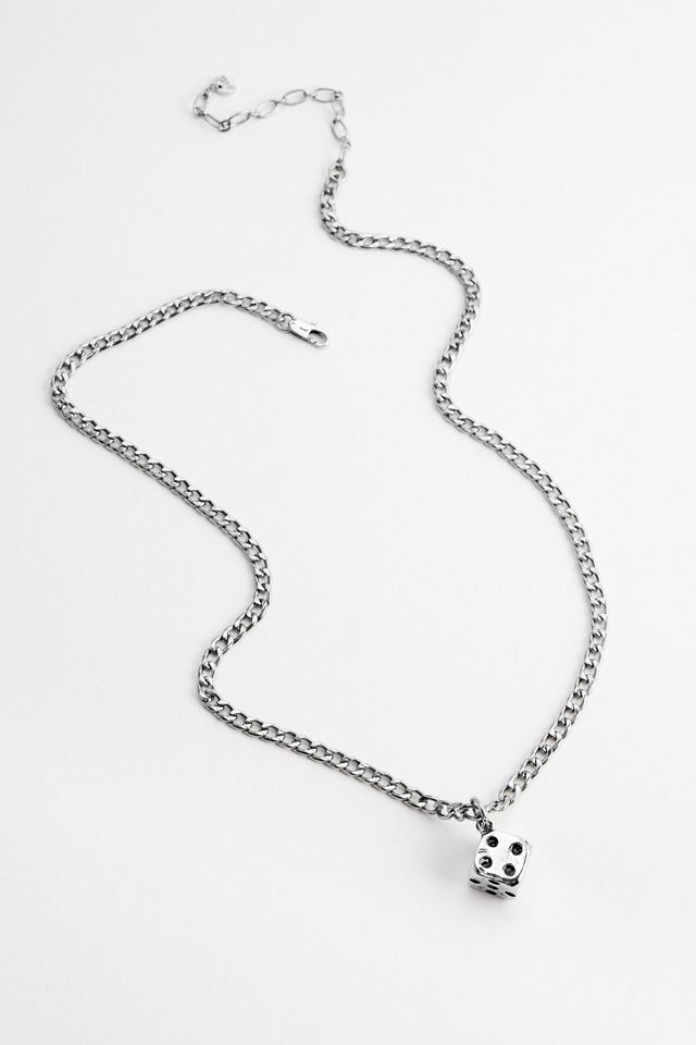 Silence + Noise Dice Chain Pendant Necklace #1