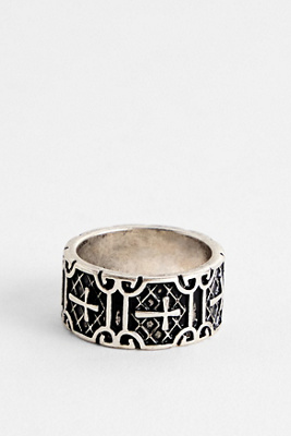 UO Cross Chunky Ring - S at - Urban Outfitters - Modalova