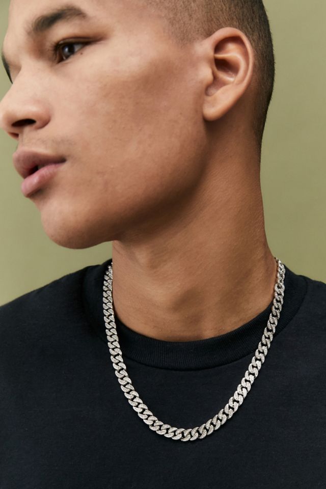 Pavé Chain Necklace | Urban Outfitters UK