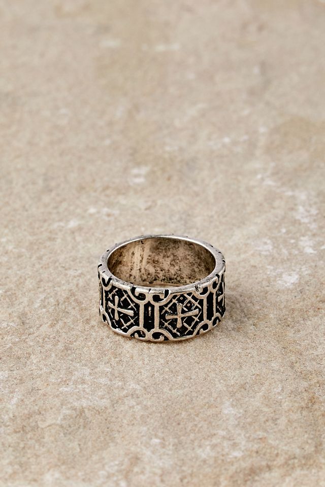 Cross Chunky Ring  #1