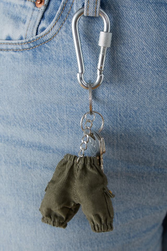 Mini Pantaloni Cargo in velluto a coste Portachiavi  #2
