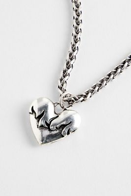 UO Flame Heart Necklace