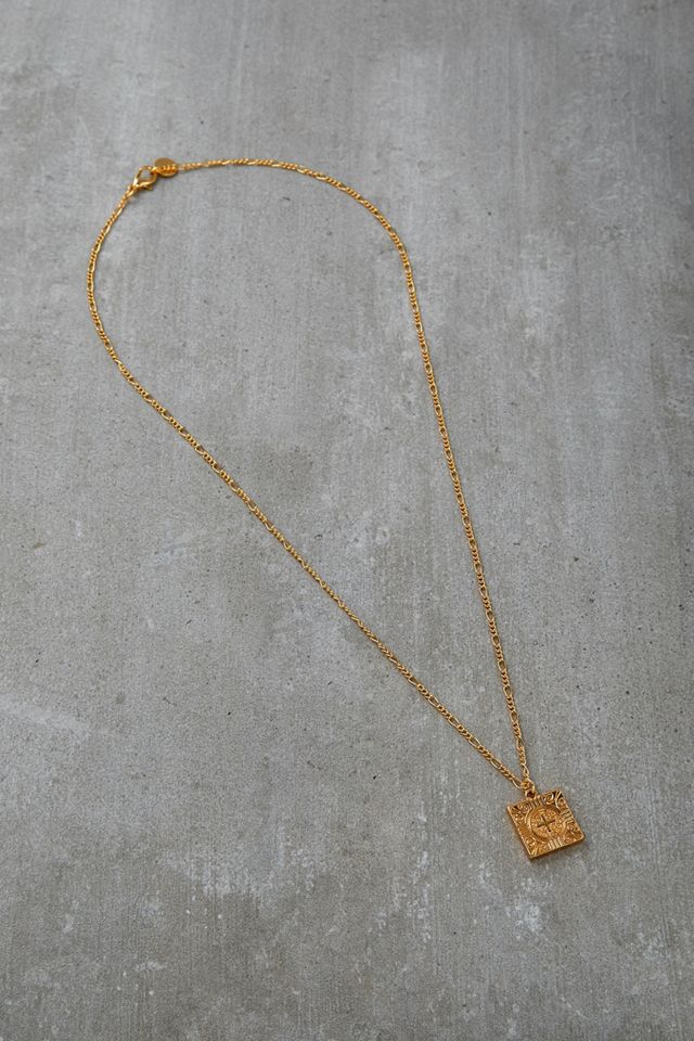Square Pendant Chain Necklace Urban Outfitters UK