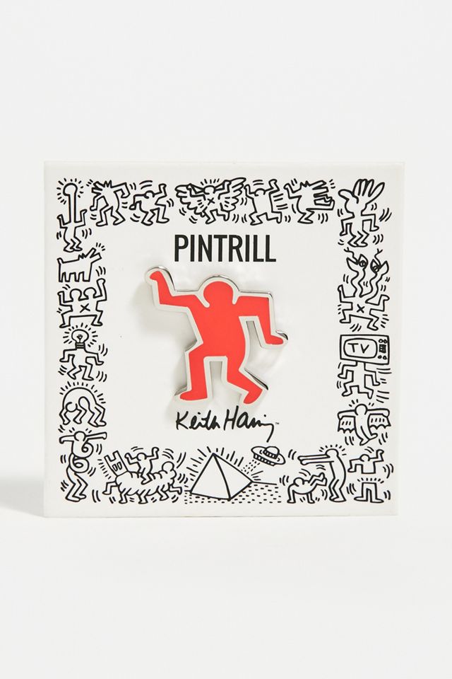 PINTRILL © Keith Haring Foundation - Broche homme dansant #1