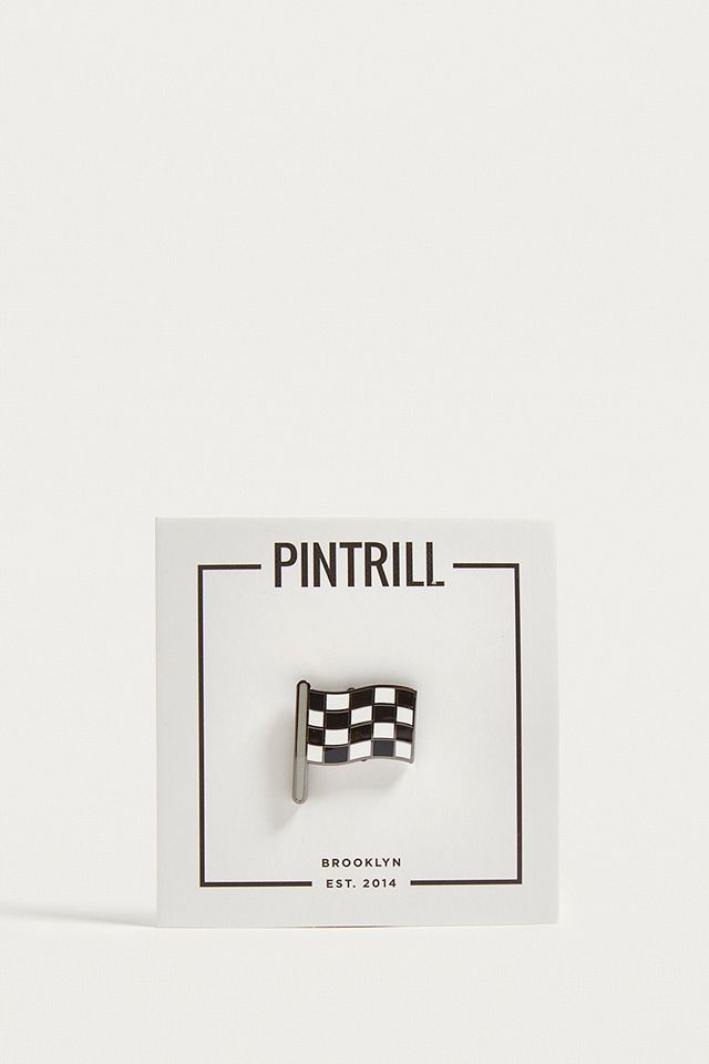 Pintrill Race Flag Pin Badge