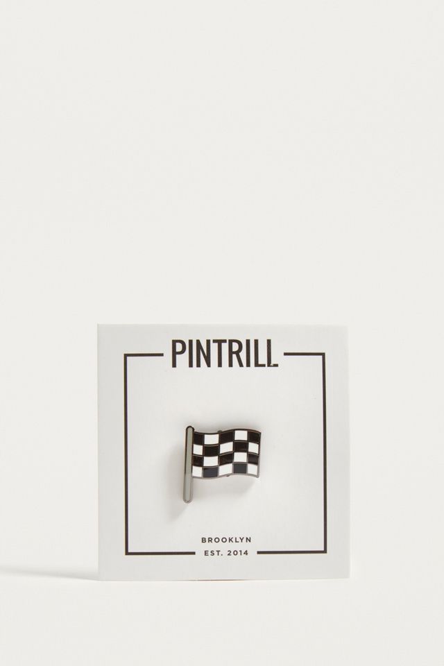 Pintrill Race Flag Pin Badge