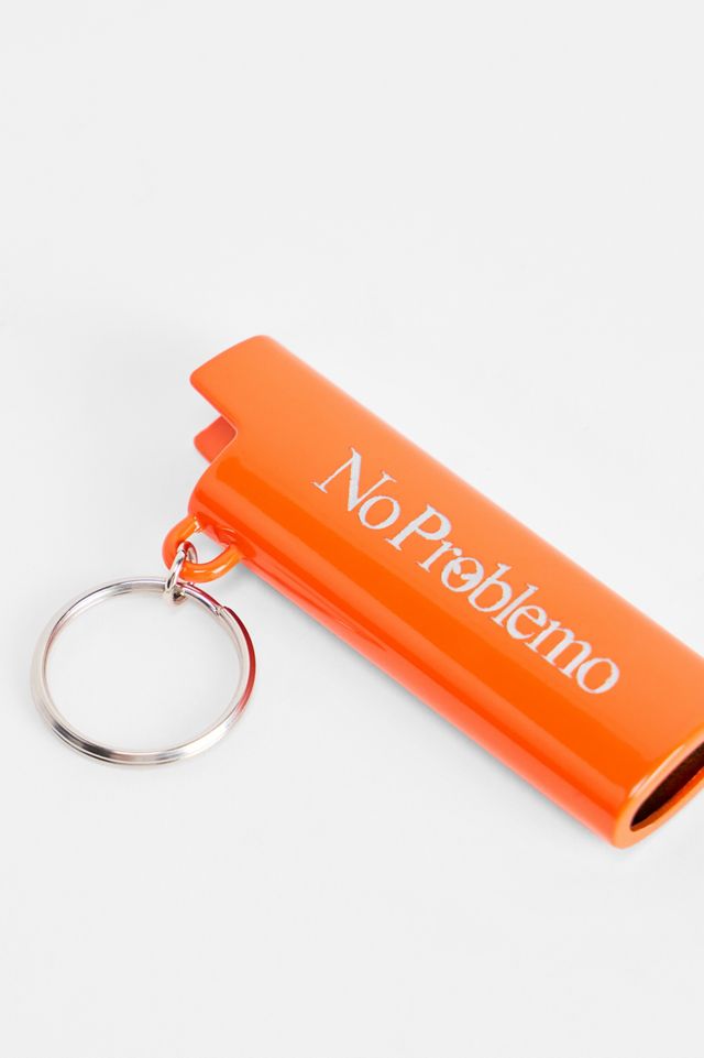 No Problemo Orangefarbene Feuerzeughülle #2