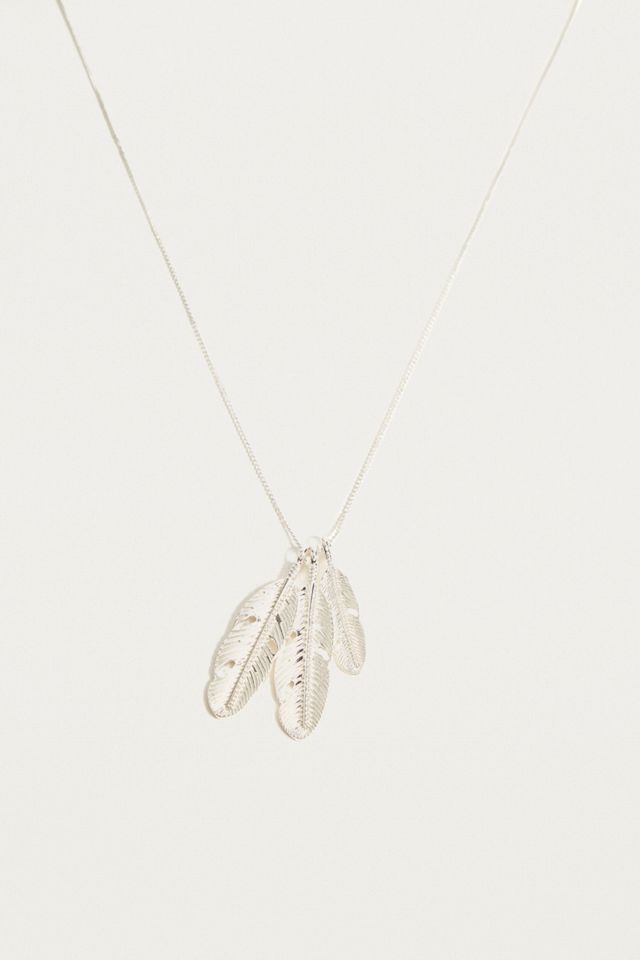 Chained + Able Feather Bunch Necklace #1