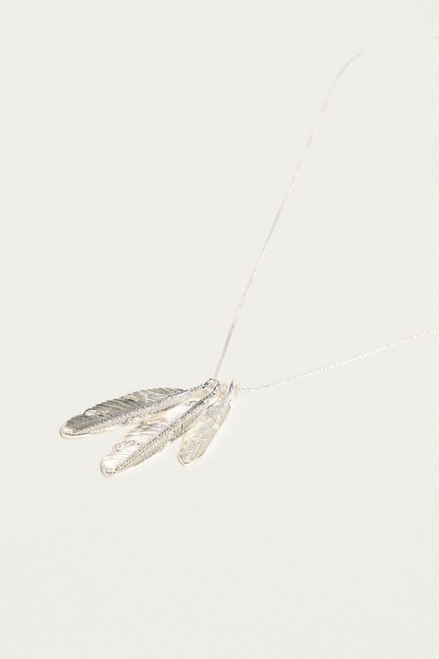 Chained + Able Feather Bunch Necklace #2