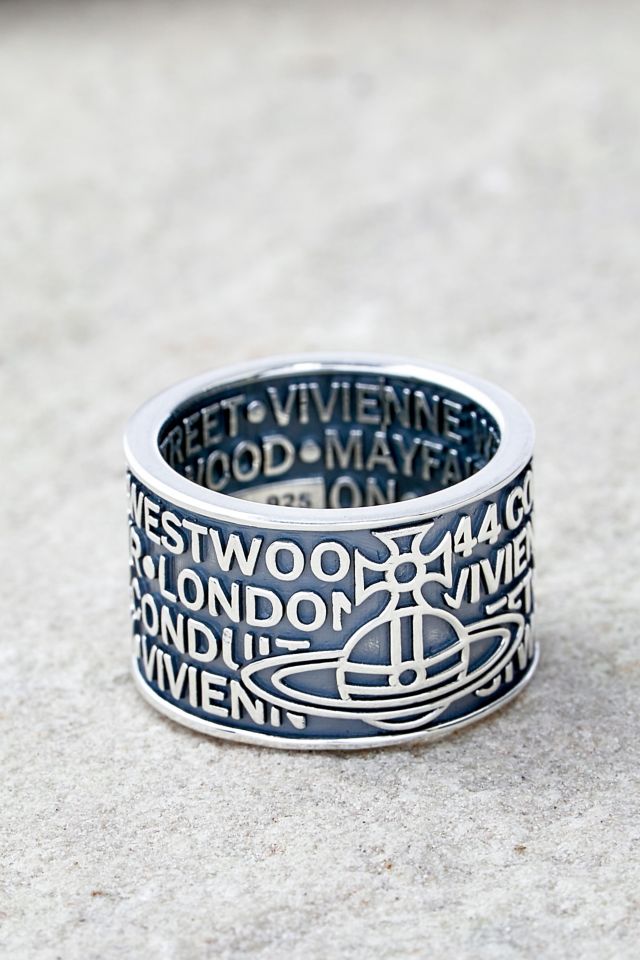 Vivienne Westwood Silver Justino Ring Urban Outfitters UK