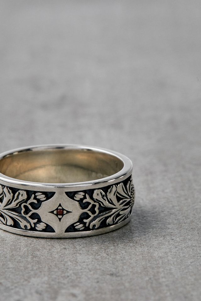 【Serge DeNimes】キューバン リンク リング Serge DeNimes Men's Cuban Link Ring in Silver Serge DeNimes