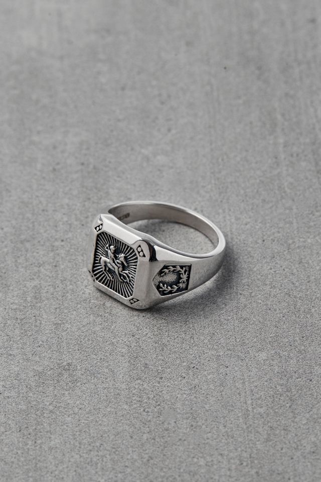 Serge DeNimes Silver Warrior Ring | Urban Outfitters UK