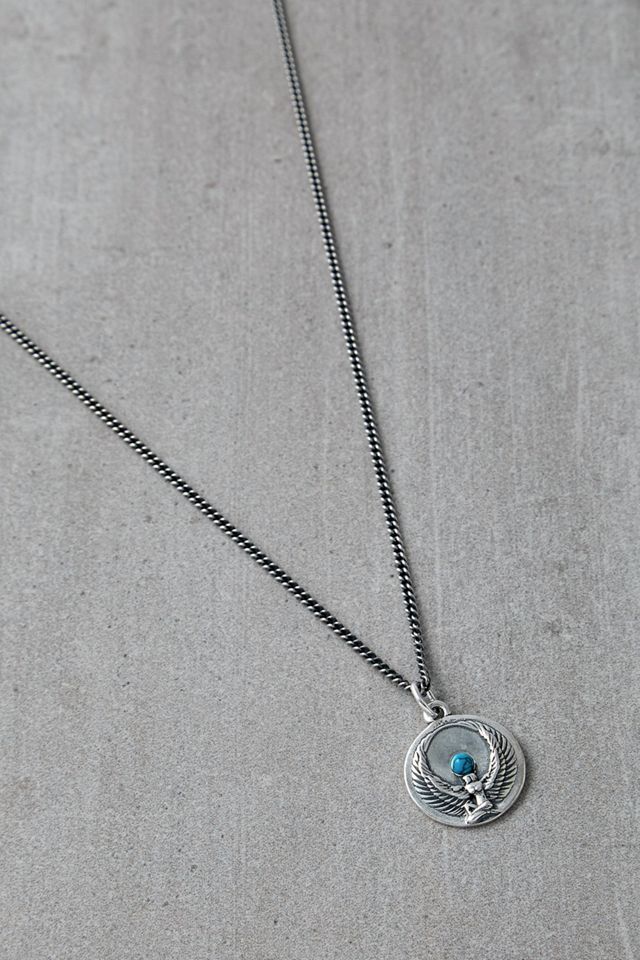 Serge DeNimes – Halskette aus Sterlingsilber mit Hathor-Anhänger #1