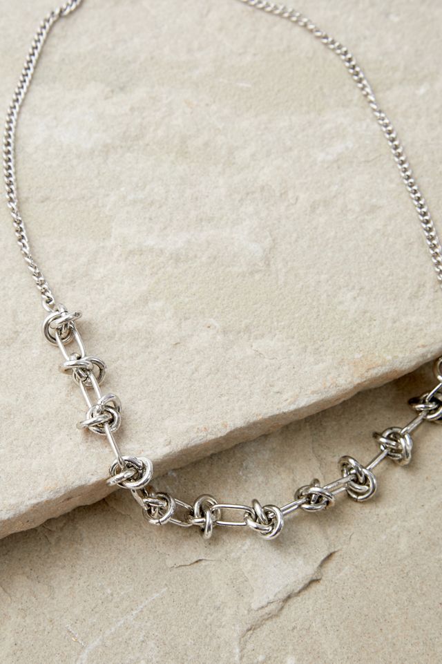 Silence + Noise - Collier à chaîne nouée #2