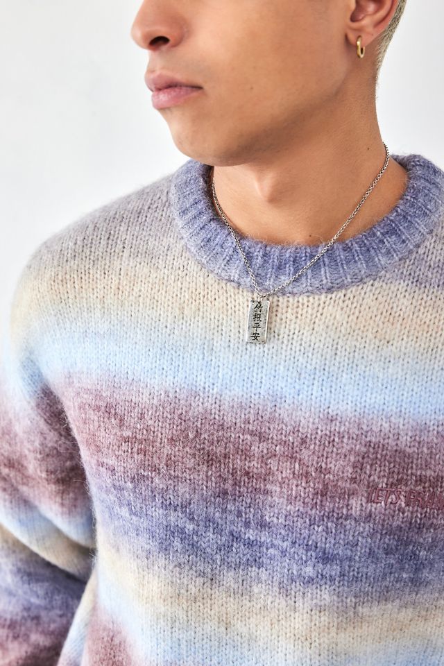 Silence + Noise Chinese Tag Pendant Necklace  #1