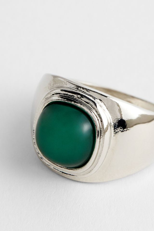 Silence + Noise Green Gemstone Ring #1