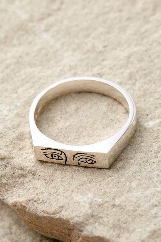 NewL Anillo Abierto De Plata De Ley 925 Con Diseño De Ojo De Horus