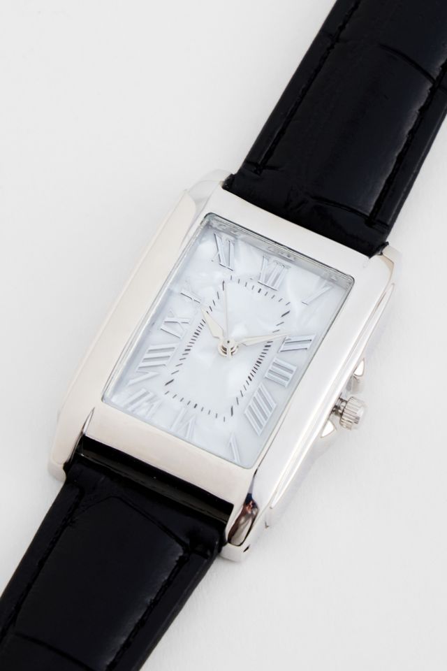 Silence + Noise Black Croc Watch #1