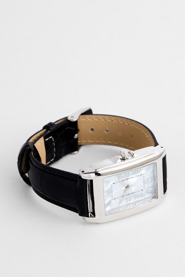 Silence + Noise Black Croc Watch #2