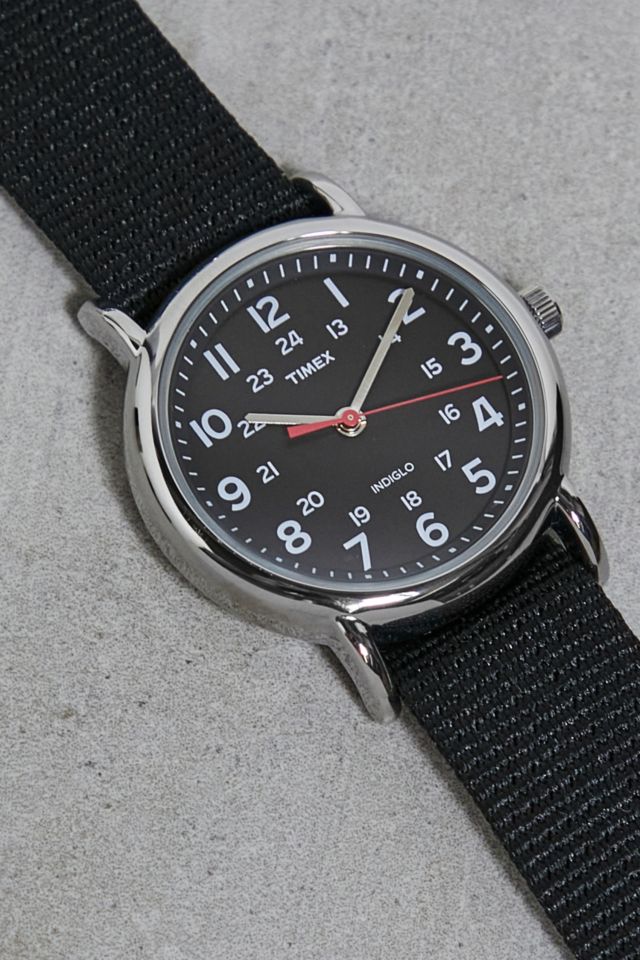 Timex Weekender 38 Black Watch | Urban Outfitters UK