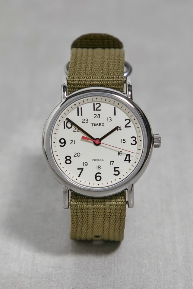 Timex Weekender 38 Olive Watch | Urban Outfitters UK