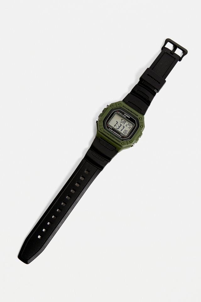 Casio - Montre  F108 kaki lumineuse #1