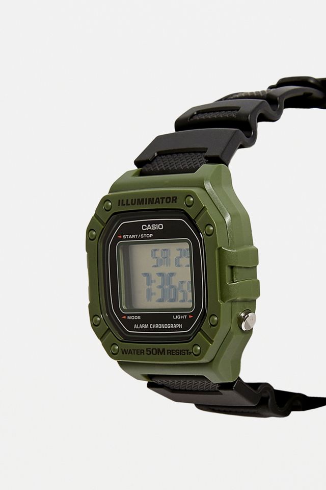 Casio - Montre  F108 kaki lumineuse #2