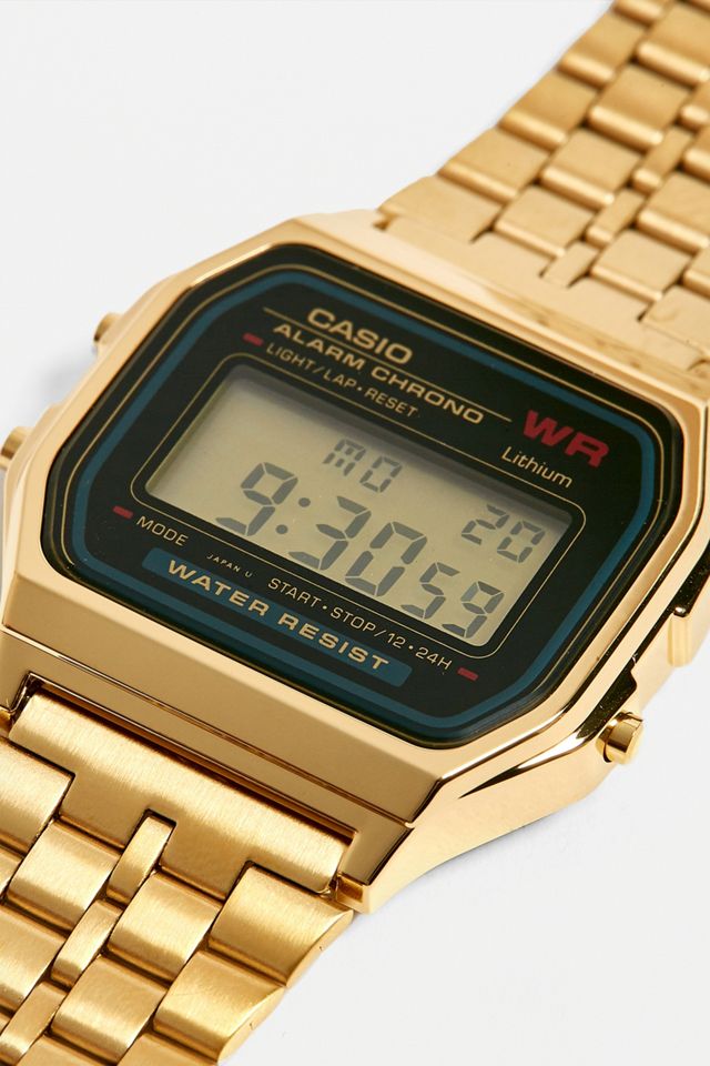Casio - Montre vintage A159WGE en métal or #1