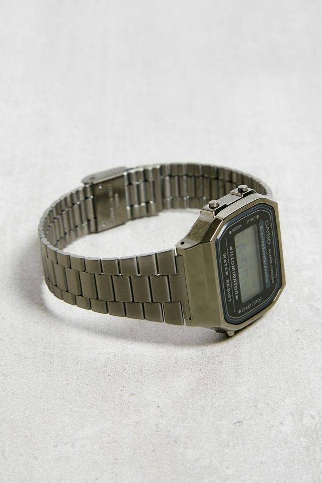 Casio - Montre Vintage A168WEGG gris acier #1