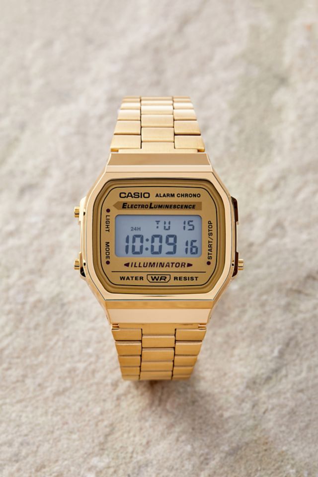 Gold classic casio watch hot sale