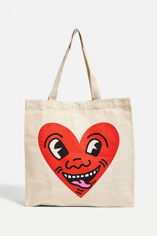 © Keith Haring Foundation Big Heart Tote Bag #2