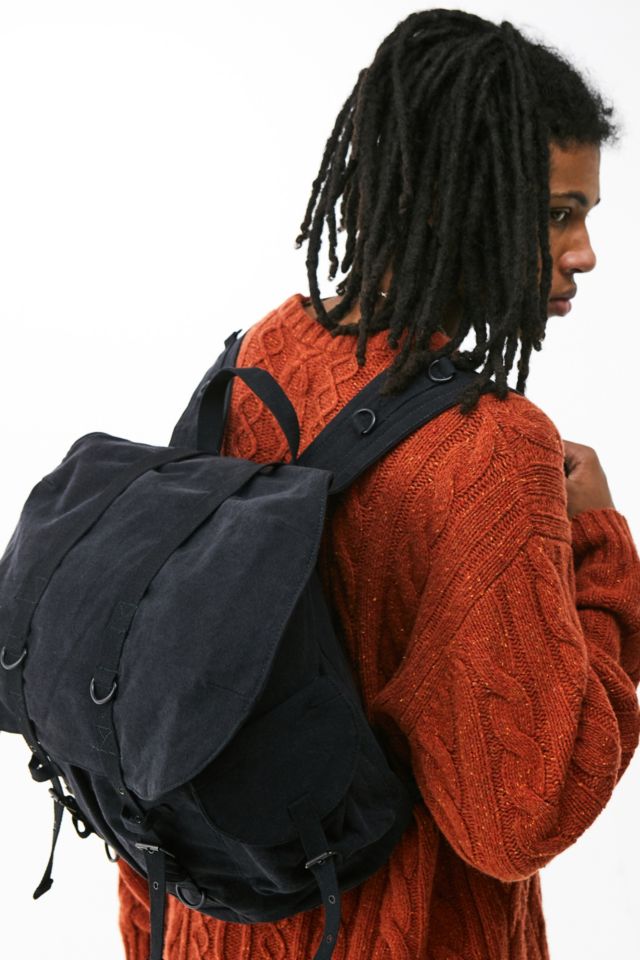 Rothco Black Vintage Weekender Canvas Backpack