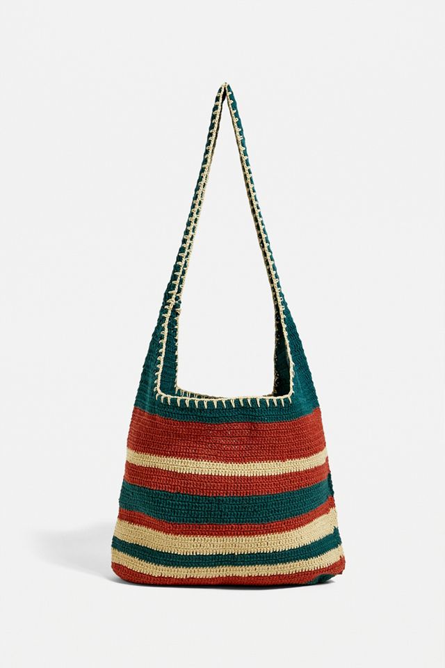 UO Slouchy Stripe Bolso Crossbody Tejido #1