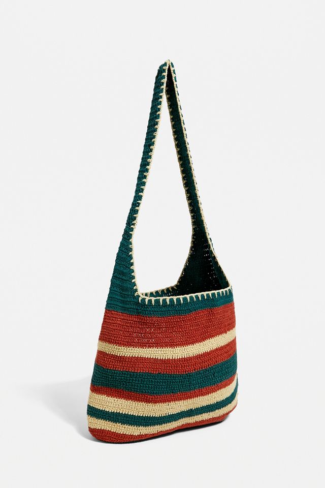 UO Slouchy Stripe Bolso Crossbody Tejido #2