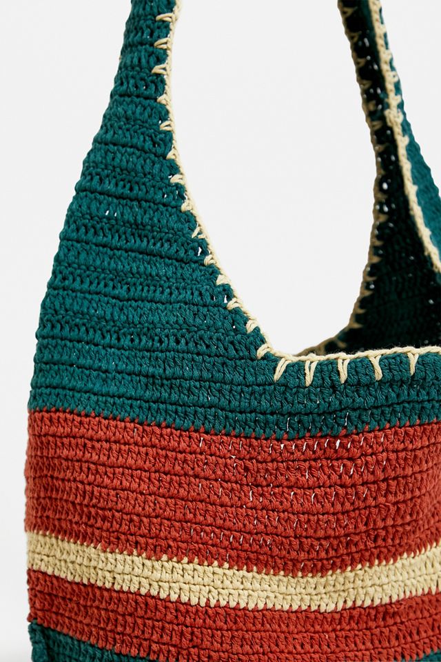 UO Slouchy Stripe Bolso Crossbody Tejido #4