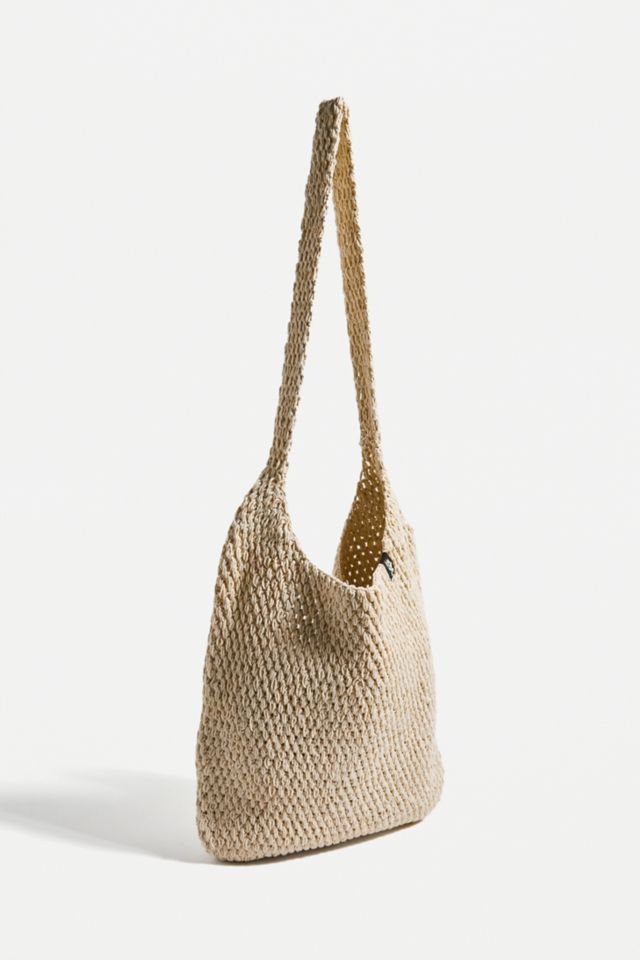 Slouchy straw tote on sale bag