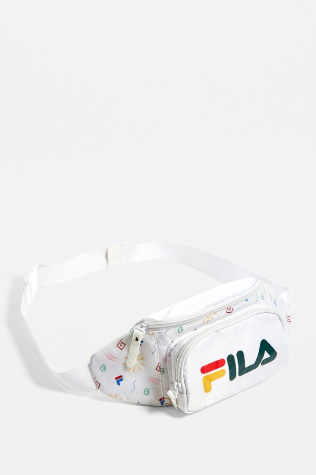 FILA UO Exclusive White Geo Print Bum Bag
