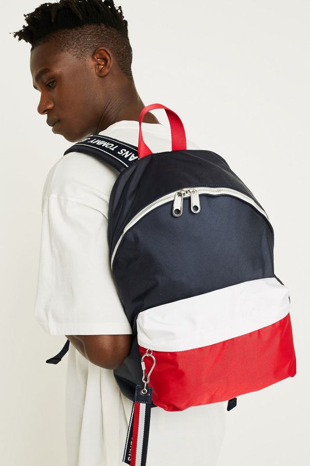 Tommy Jeans Colourblock Logo Backpack Urban Outfitters UK