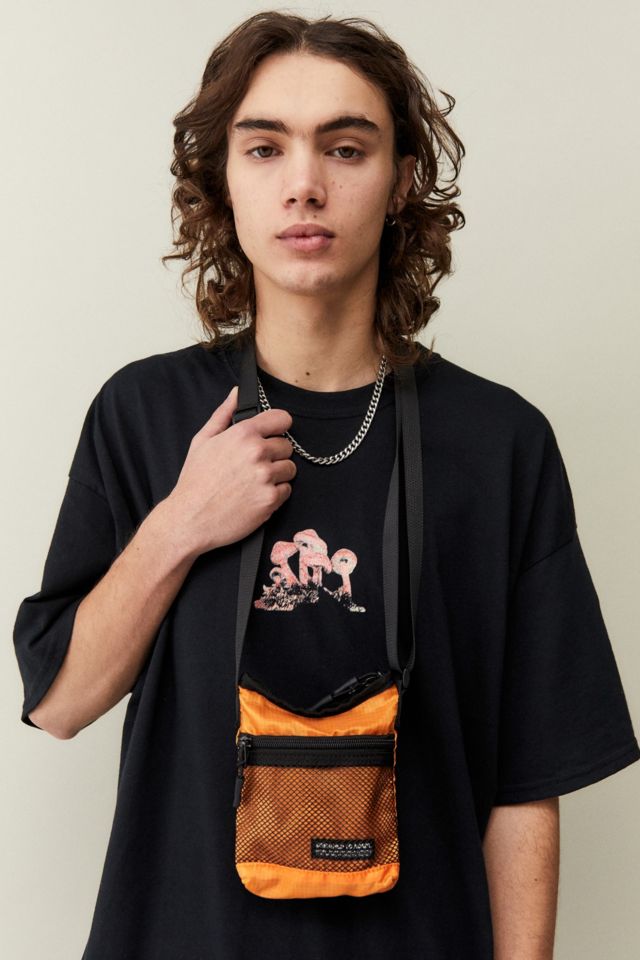 UO Orange Mesh Crossbody Lanyard Bag | Urban Outfitters UK