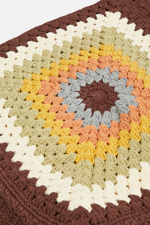 Grand sac fourre-tout en macramé marron #3