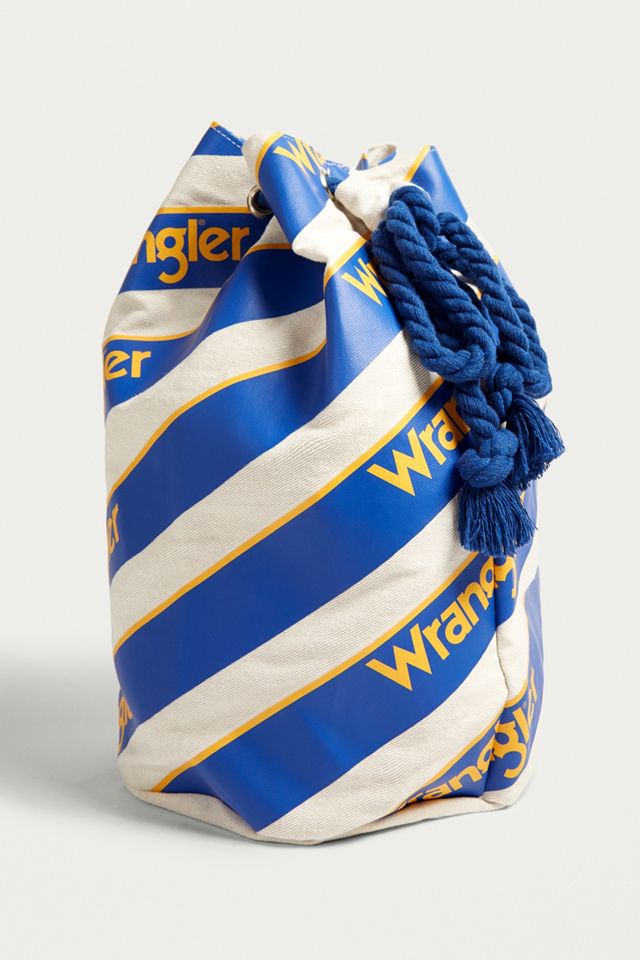 Wrangler Blue and Yellow Beach Bag #2